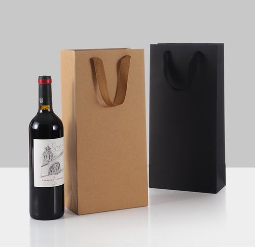 现货创意红酒礼品包装袋 双支单支装红酒袋葡萄酒手提袋 现货